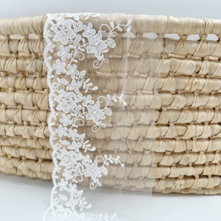 Koronka tiulowa ecru 14,5cm