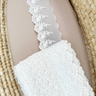 Koronta tiulowa beż 9cm
